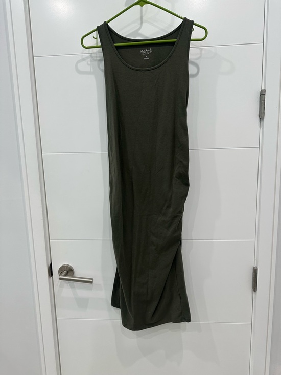 Isabel Maternity by Ingrid & Isabel Dresses & Skirts - Isabel Maternity by Ingrid & Isabel Olive Green Tank Dress